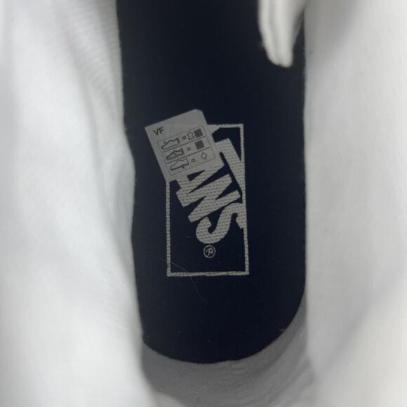 VANS Sk8-Hi Tapered Womens Size 8 Platform Shoes White Canvas Navy Sneakers - Picture 6 of 10